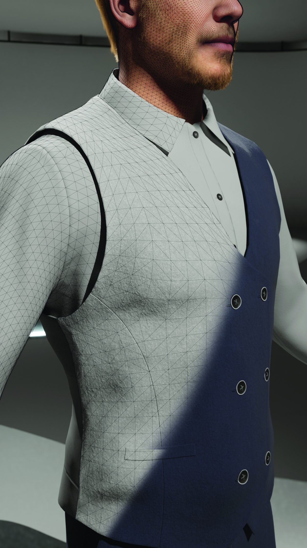 Costume gris sur-mesure réalisé avec Tailor Tech
